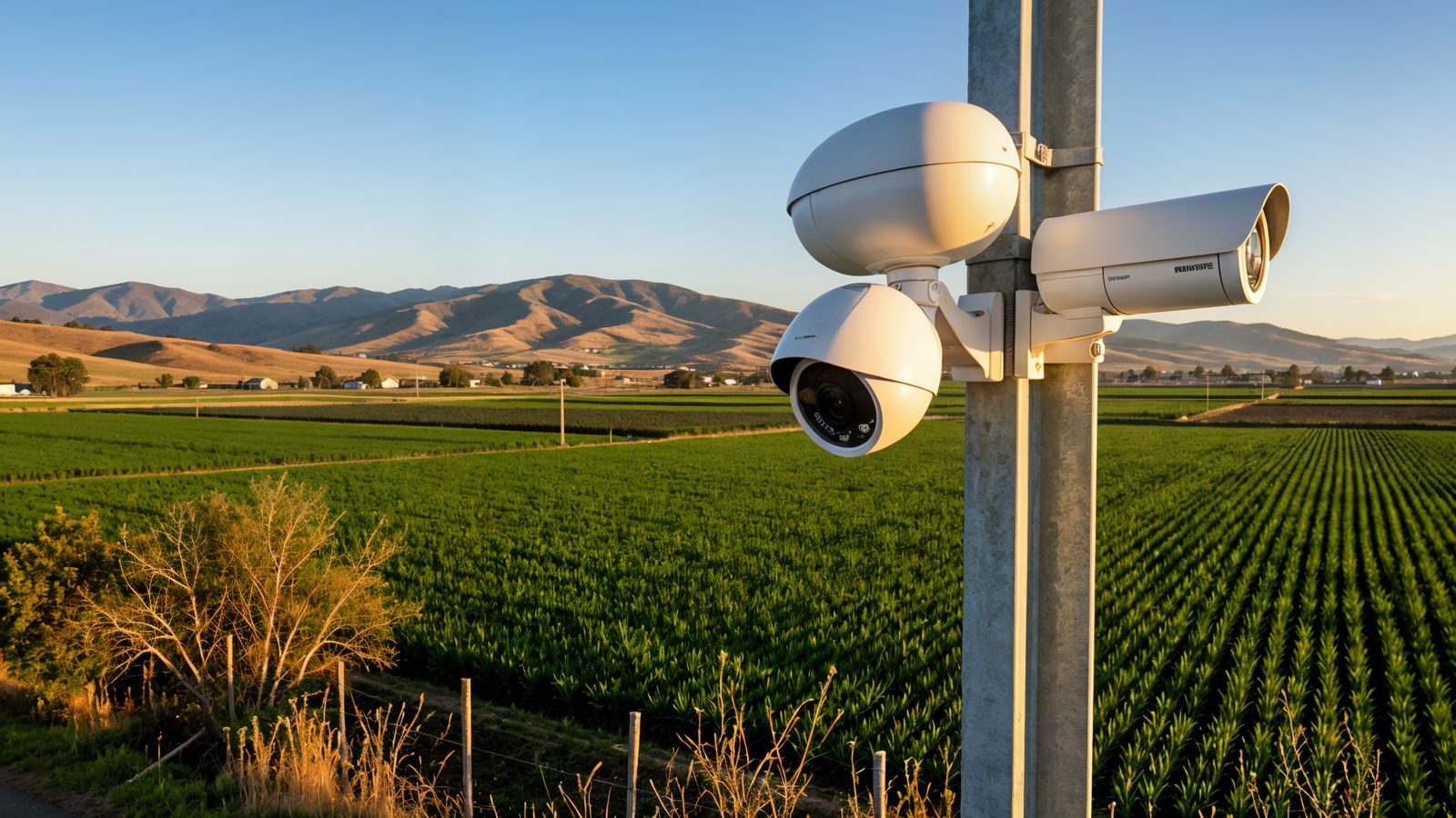 Cámaras Dahua instaladas en poste
